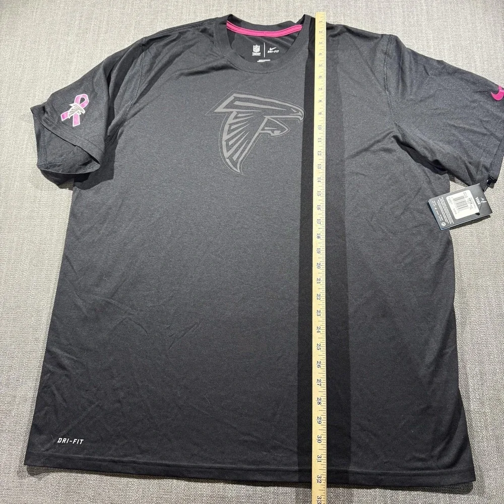 Atlanta Falcons Shirt Mens 2XL Gray NFL Football Nike Dri Fit Crucial Catch